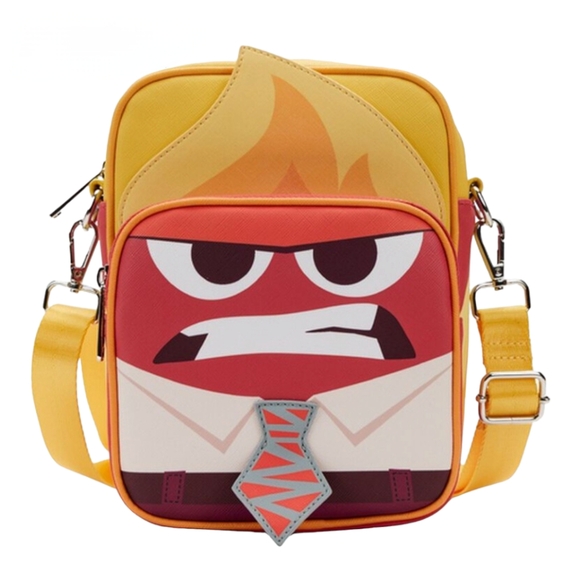 Loungefly Disney Pixar Inside Out Anger Cosplay Passport Bag - Picture 2 of 8